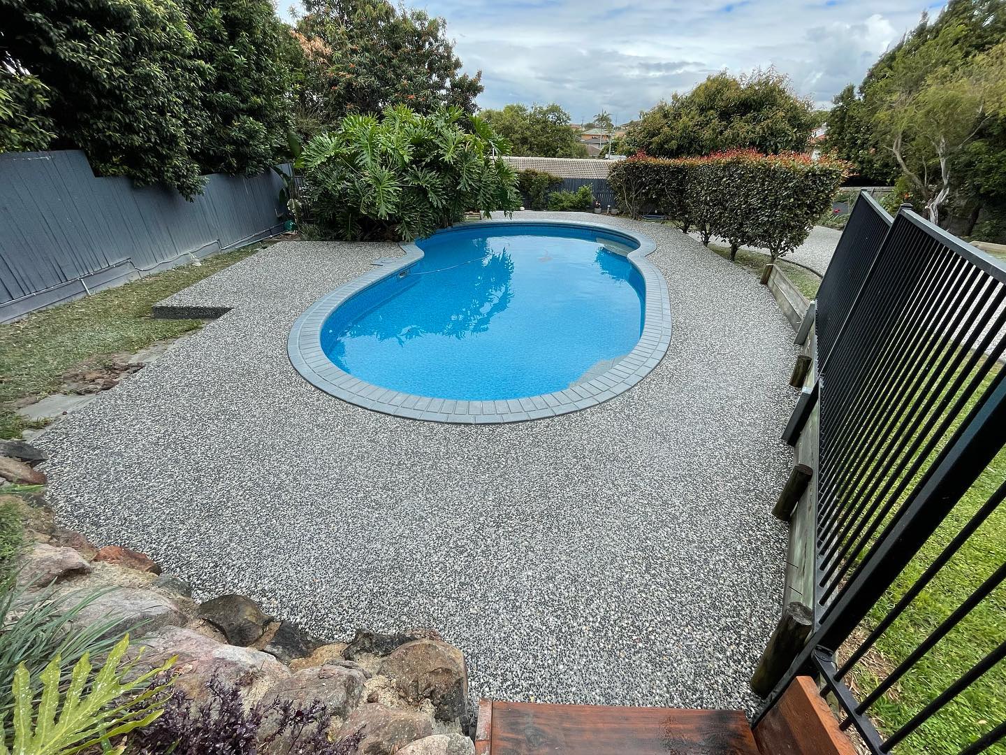Pool surround concreting by Jack 